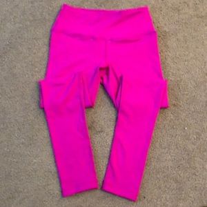 Hot pink workout leggings